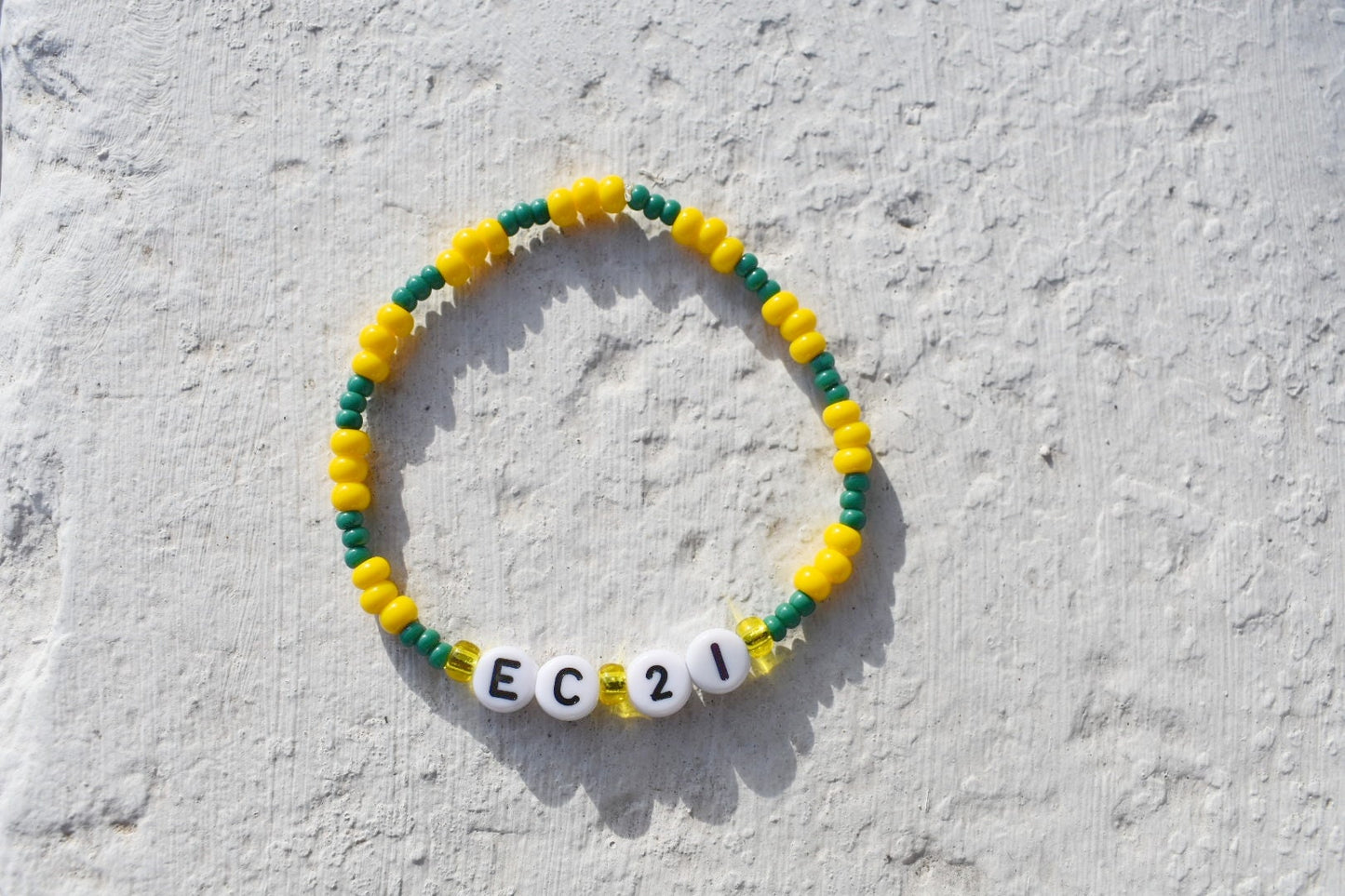 Matildas Tillies (Australia womens football) colored bead bracelet with player personalisation