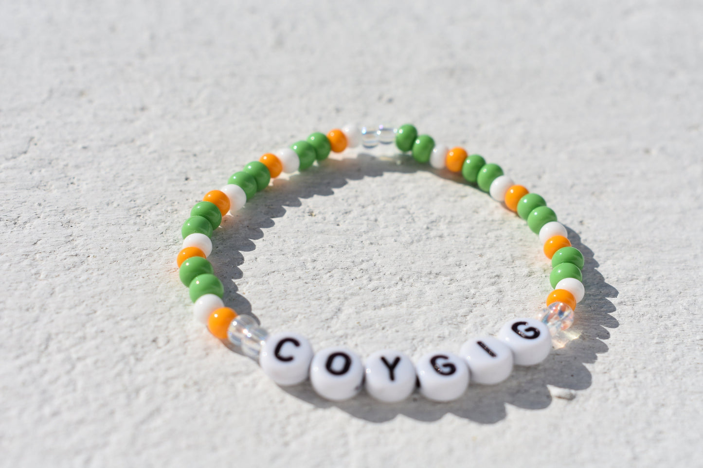 Ireland Colors Womens Soccer COYGIG Bead Bracelet