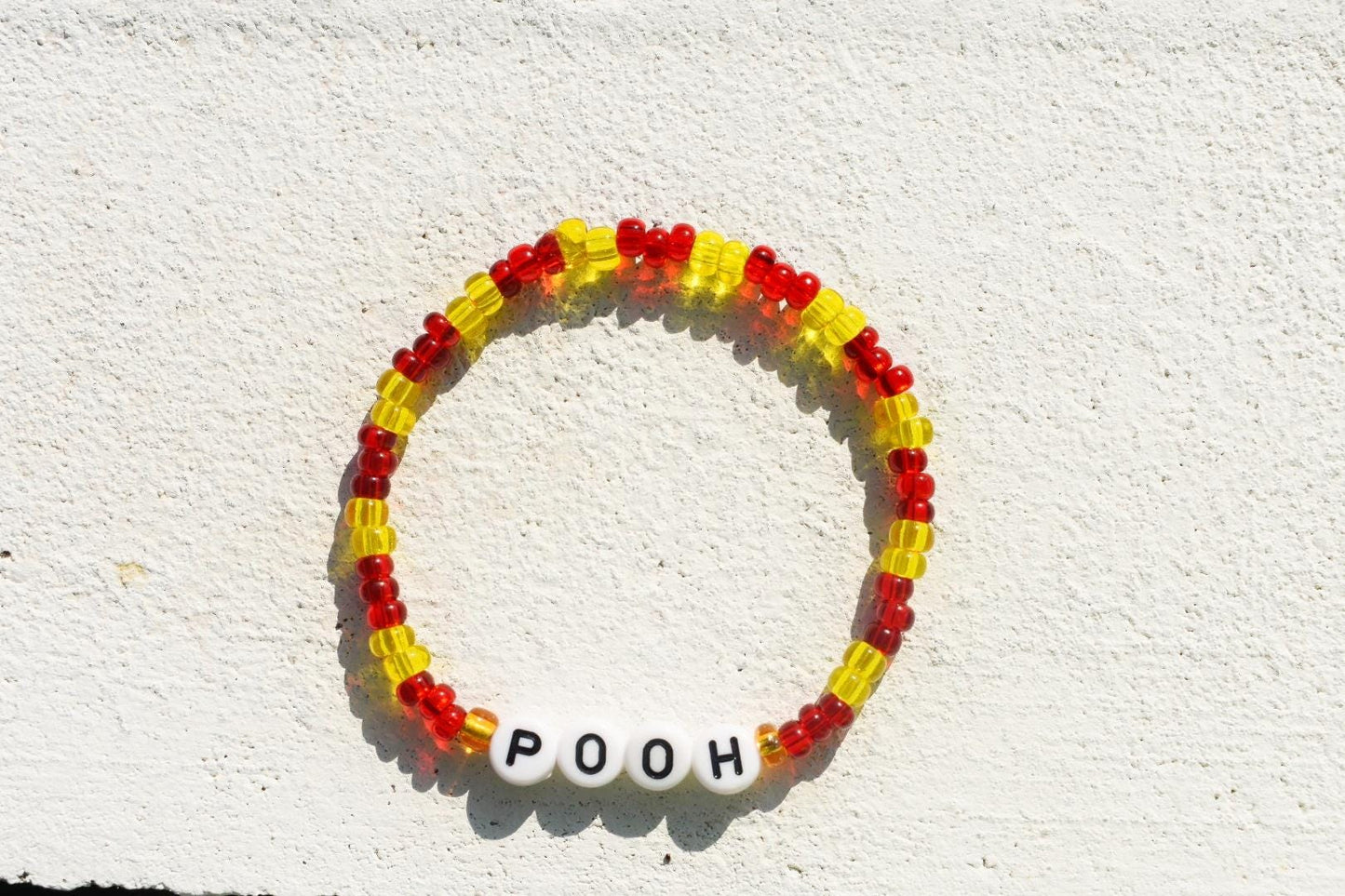 Winnie the Pooh set of seed bead bracelets