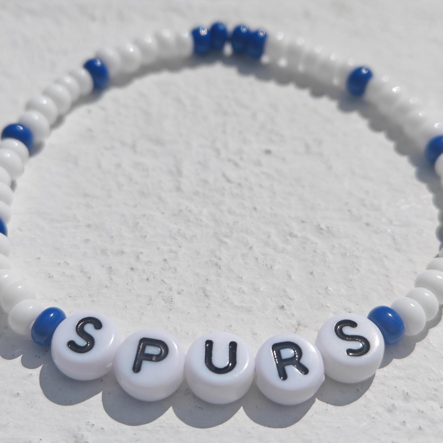 Tottenham Hotspur SPURS Seed Beed Football Fan Bead Bracelet