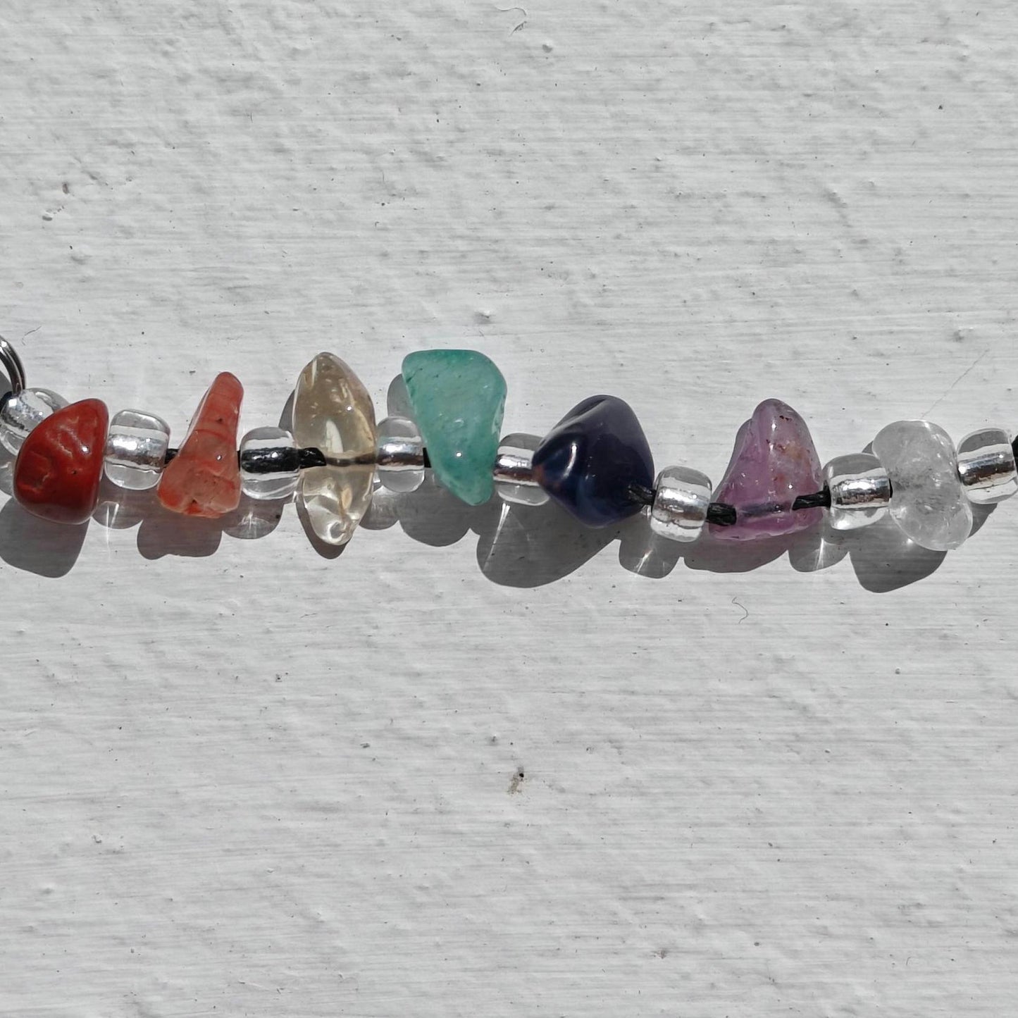 Chakra Gemstone Keychain – 7 Chakra Healing Crystal Keyring