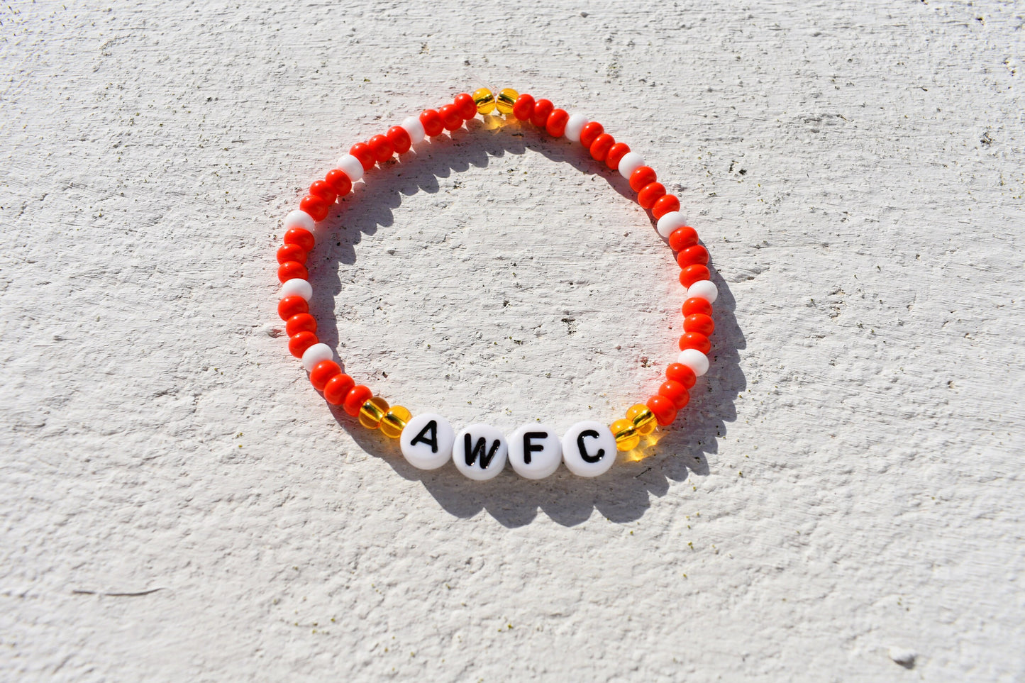 Arsenal Women Football Club bead bracelet (AWFC)