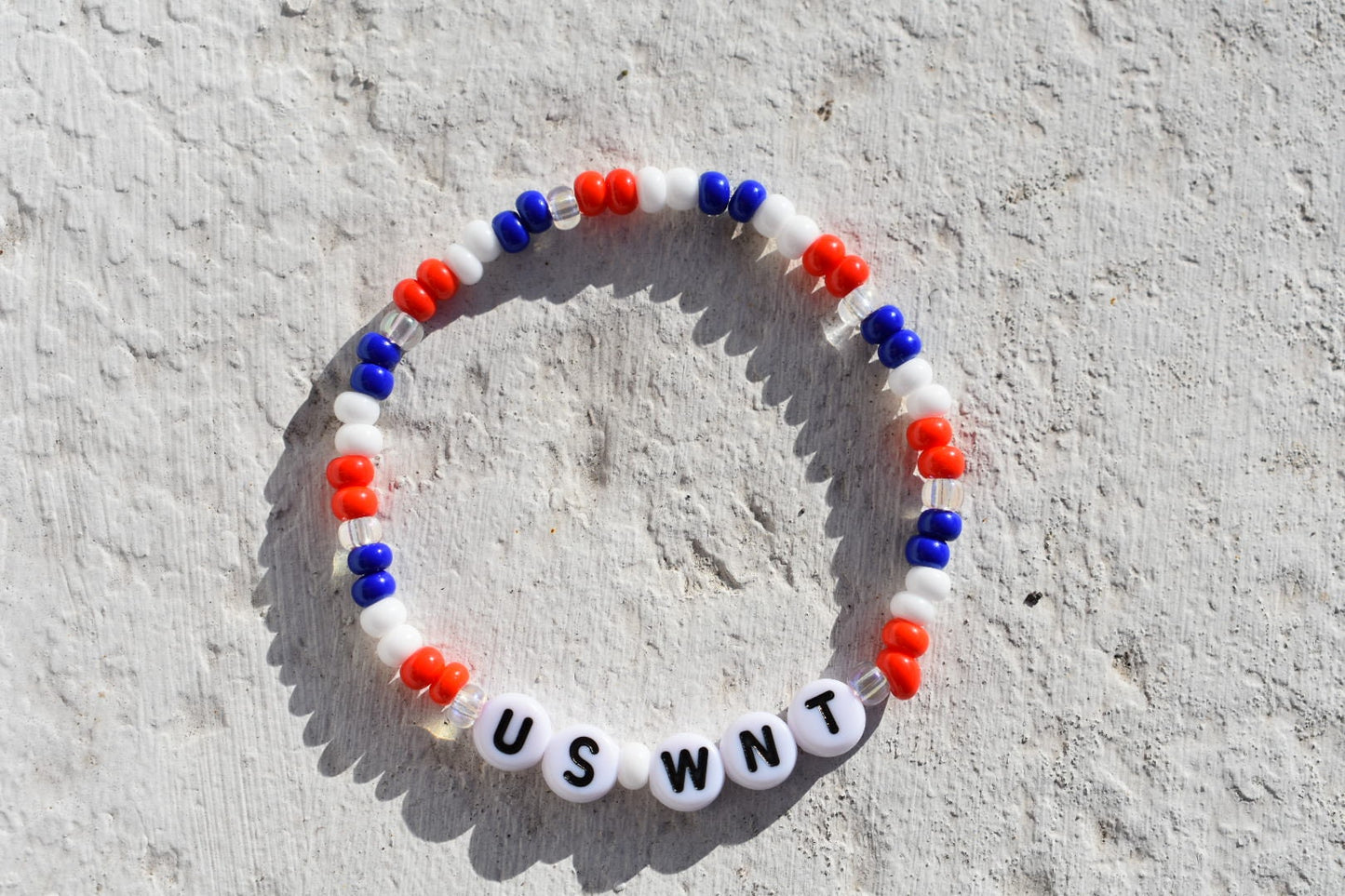 United States Women's National Team (USWNT) bead bracelet