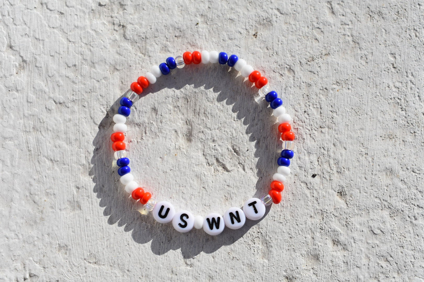 United States Women's National Team (USWNT) bead bracelet