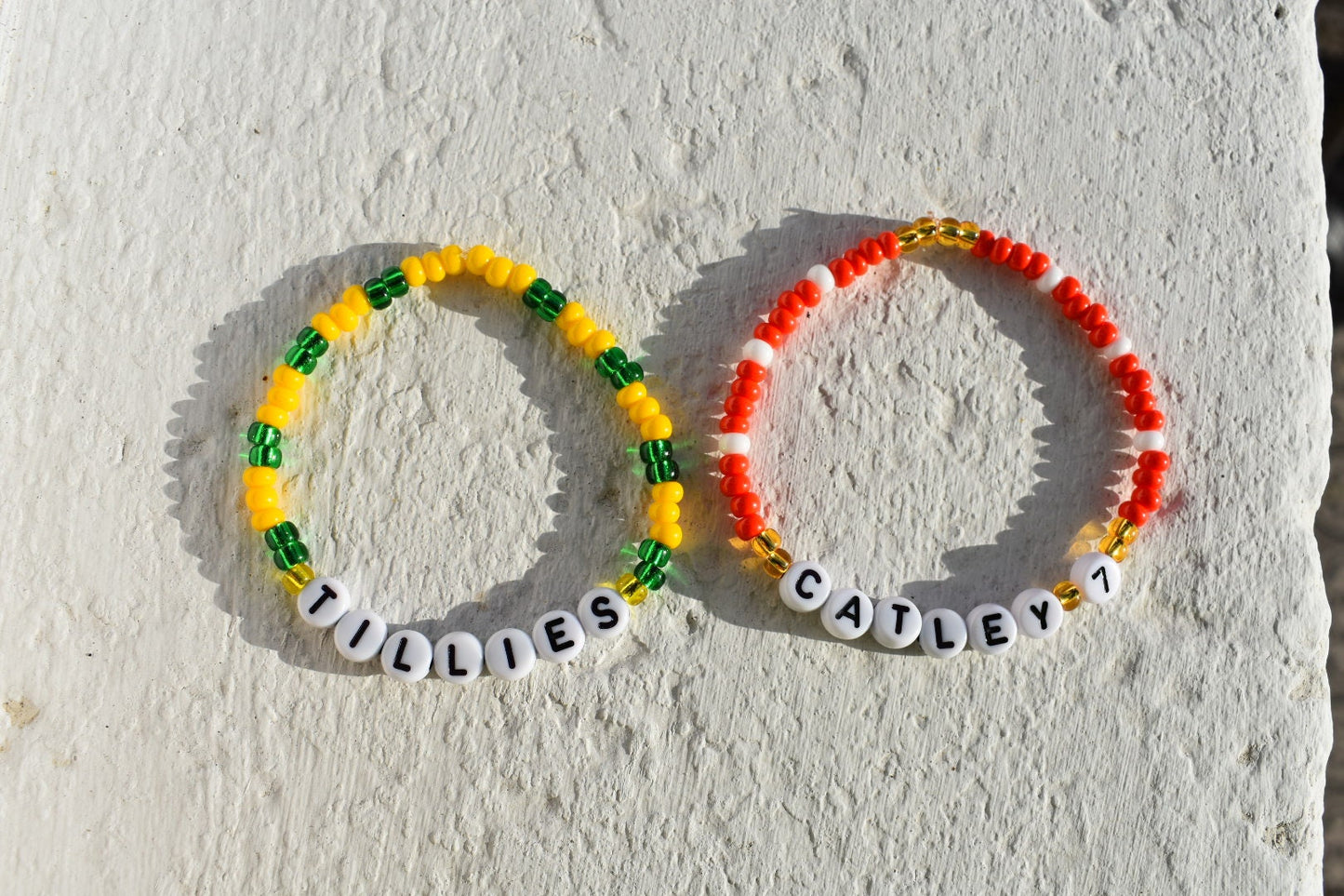 Tillies Matildas Bracelet โ Handmade Seed Bead Jewelry in Australia Soccer Team Colors | Support the Matildas with Free Shipping