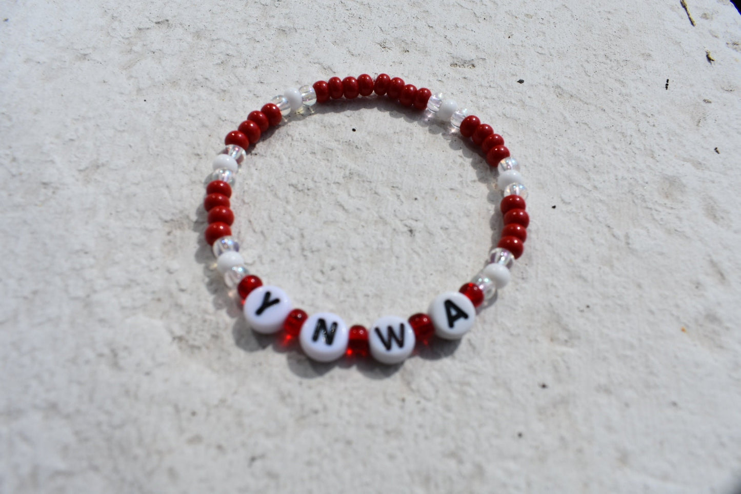 YNWA Liverpool seed bead bracelet