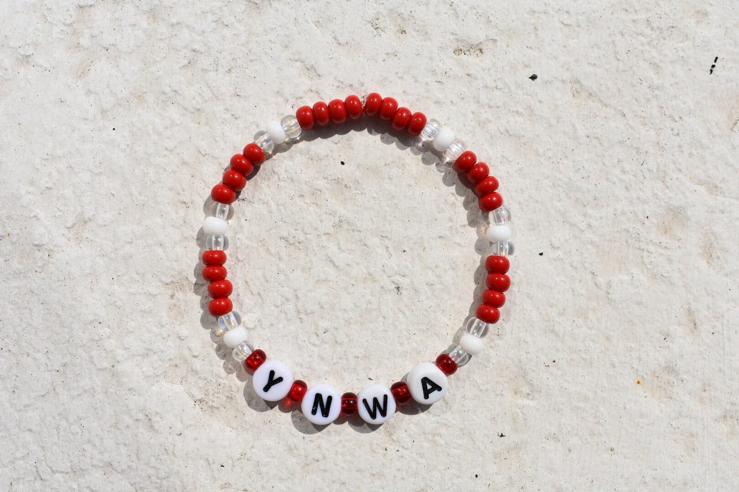 YNWA Liverpool seed bead bracelet