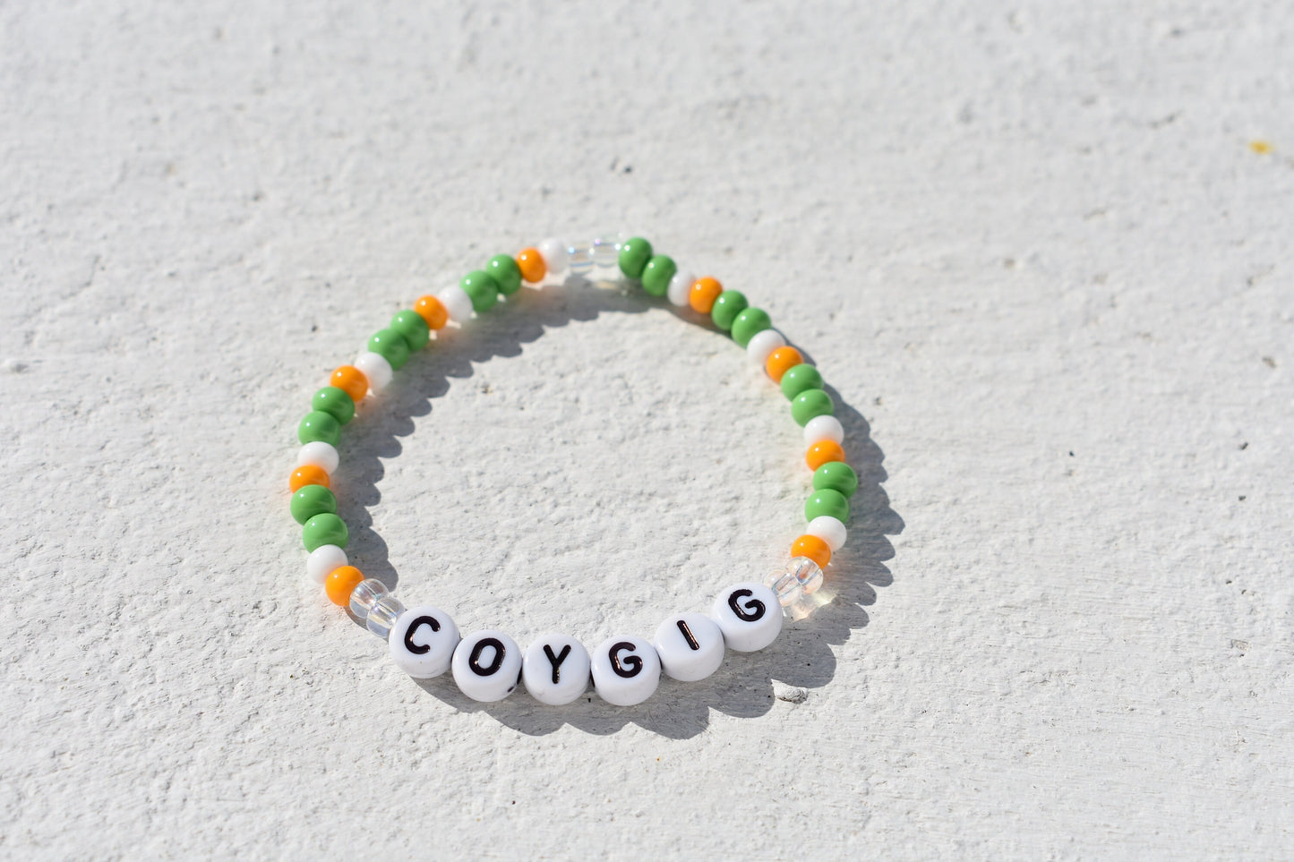 Ireland Colors Womens Soccer COYGIG Bead Bracelet
