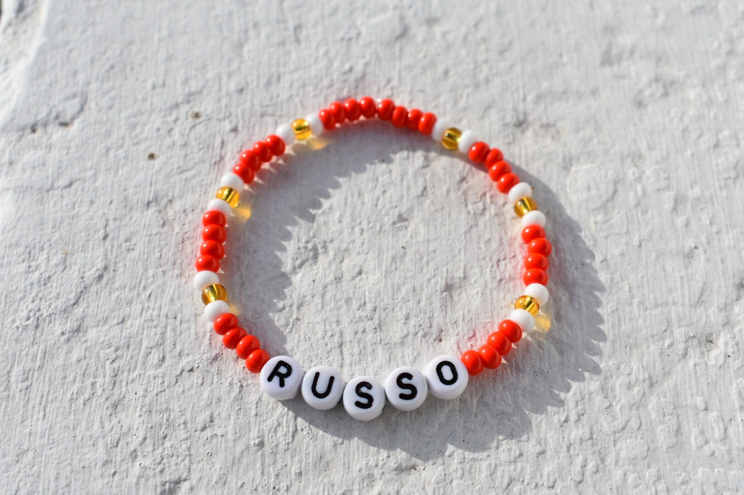 Arsenal player bead bracelet