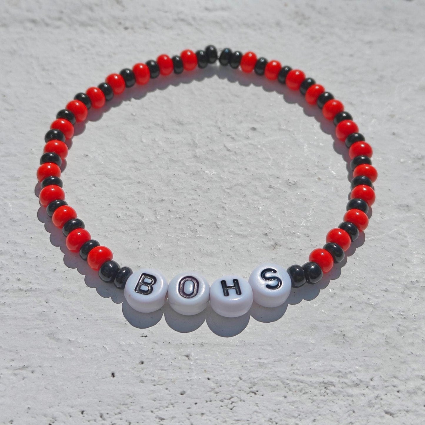 BOHS Bead Bracelet – Handmade Fan Jewellery for Bohemians FC Supporters
