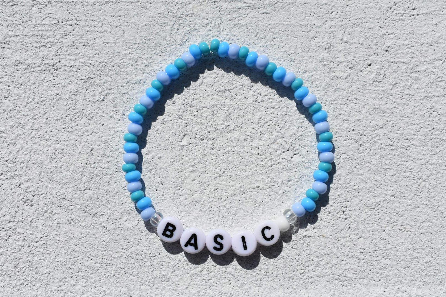Selection of Handmade on trend preppy colorful bead bracelets