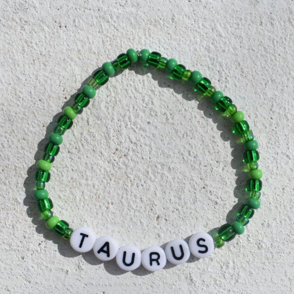 Personalized Star Sign Bead bracelet