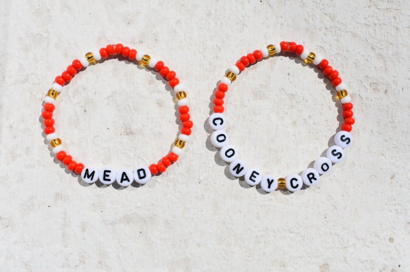 Arsenal player bead bracelet