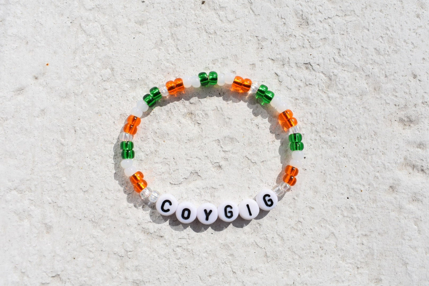 Ireland Colors Womens Soccer COYGIG Bead Bracelet