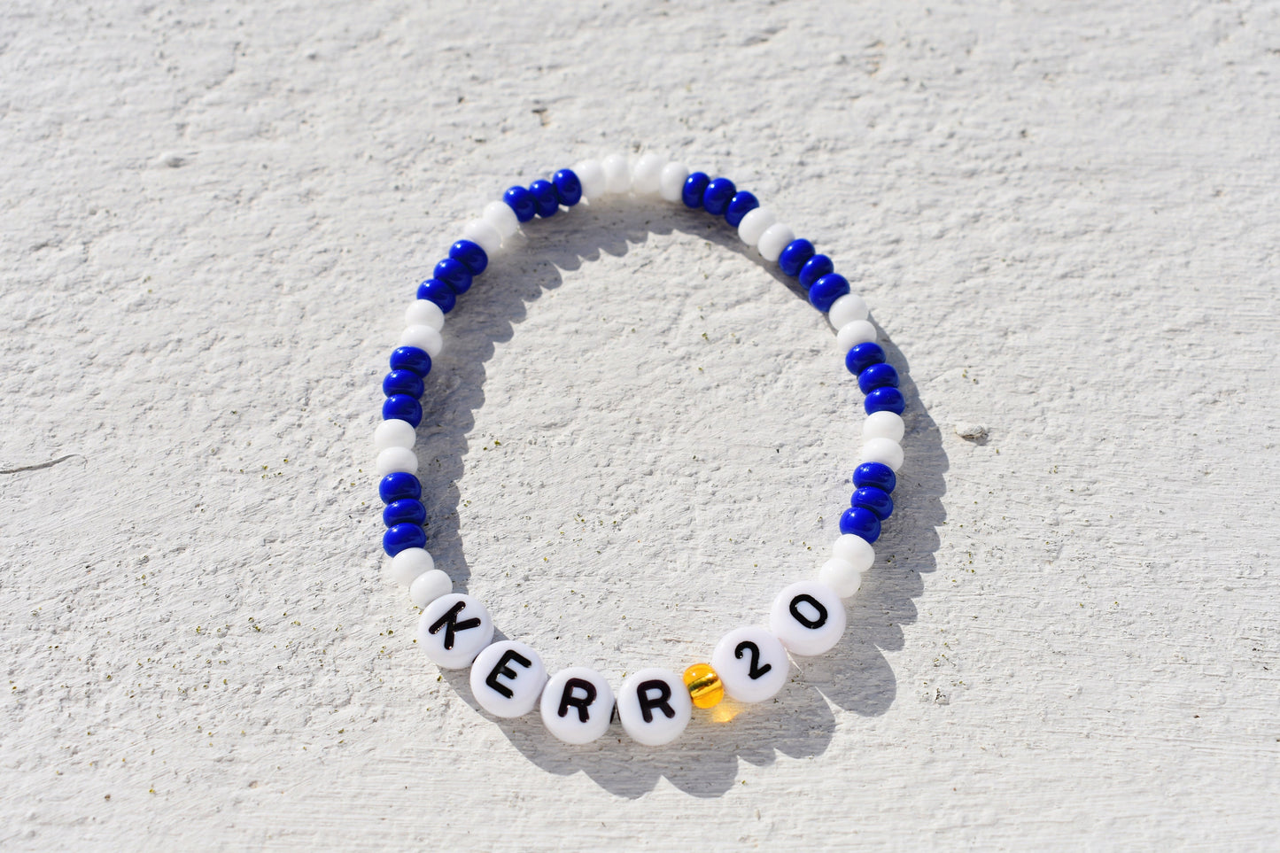 Chelsea FC Bracelet - Blue Beaded Stretch Football Fan Jewelry - Handmade Soccer Gift for Him or Her - Premier League Team and WSL Supporter