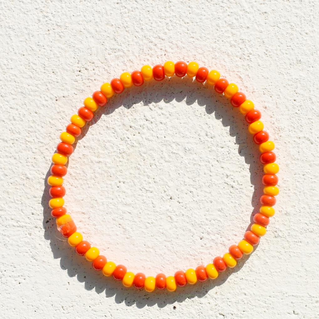 Winnie the Pooh set of seed bead bracelets