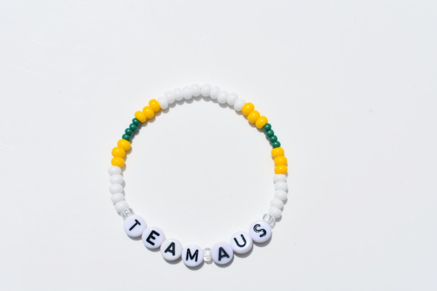 Olympics bead bracelet with Team and Country colors