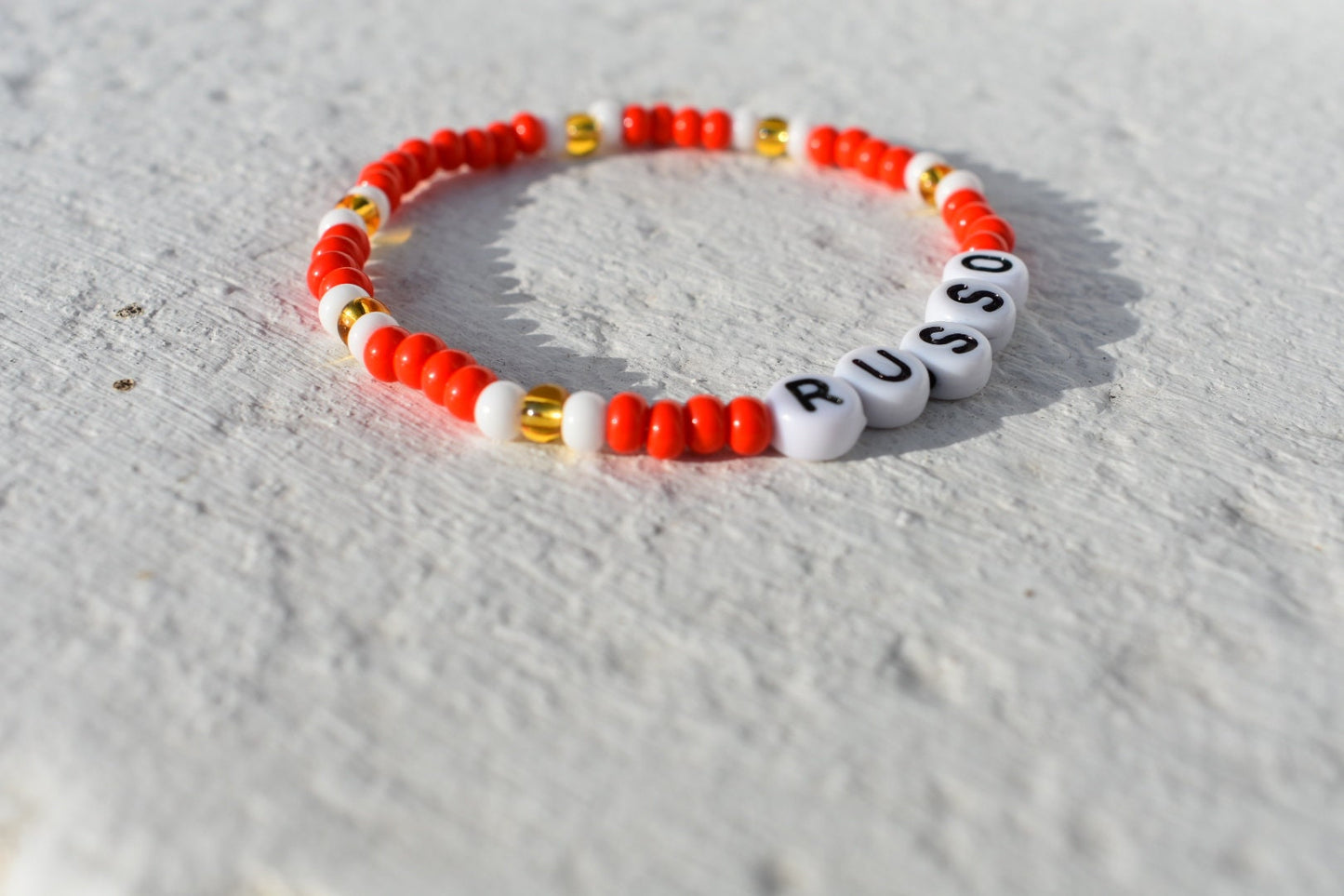 Arsenal player bead bracelet