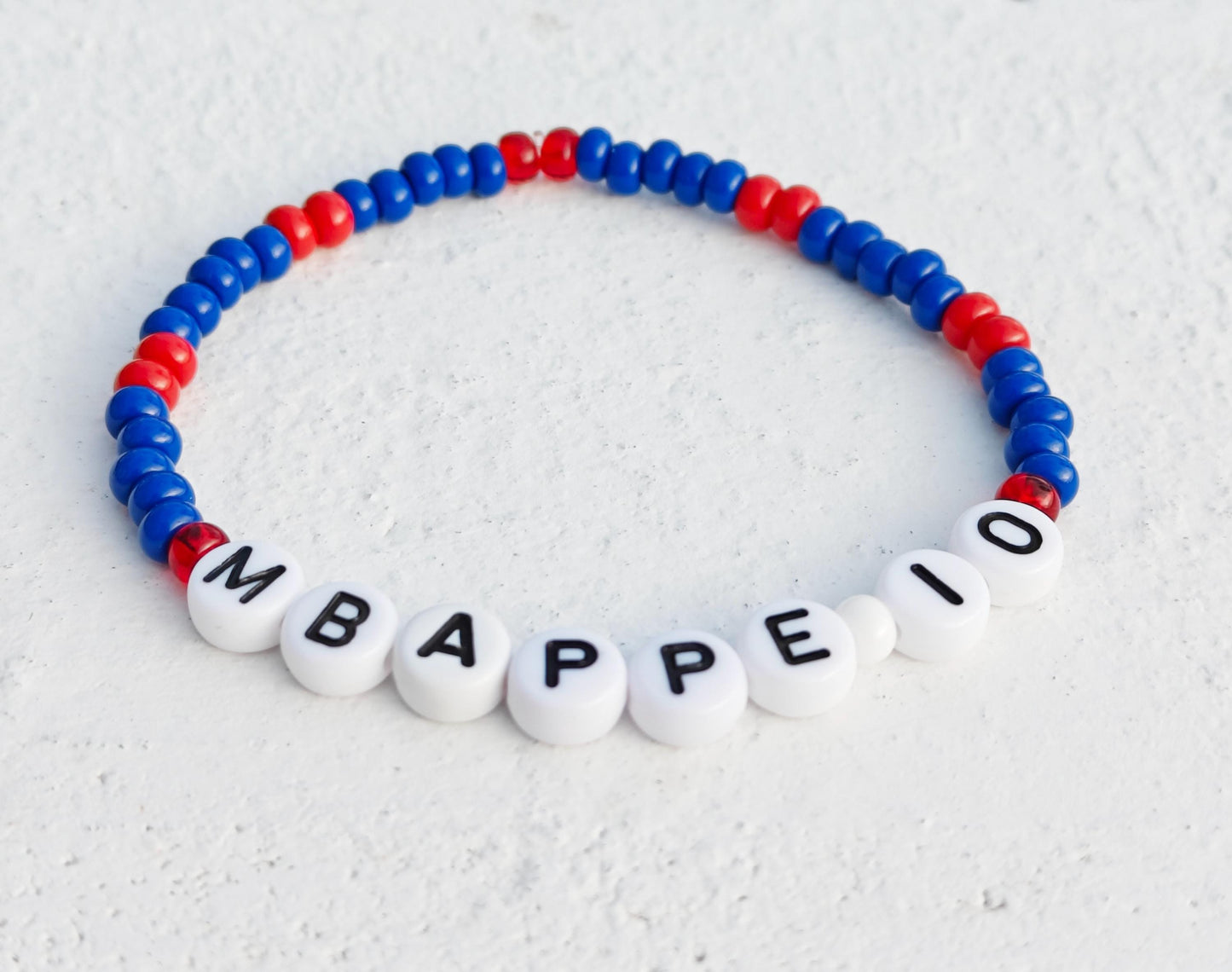 Mbappe France football team bead bracelet