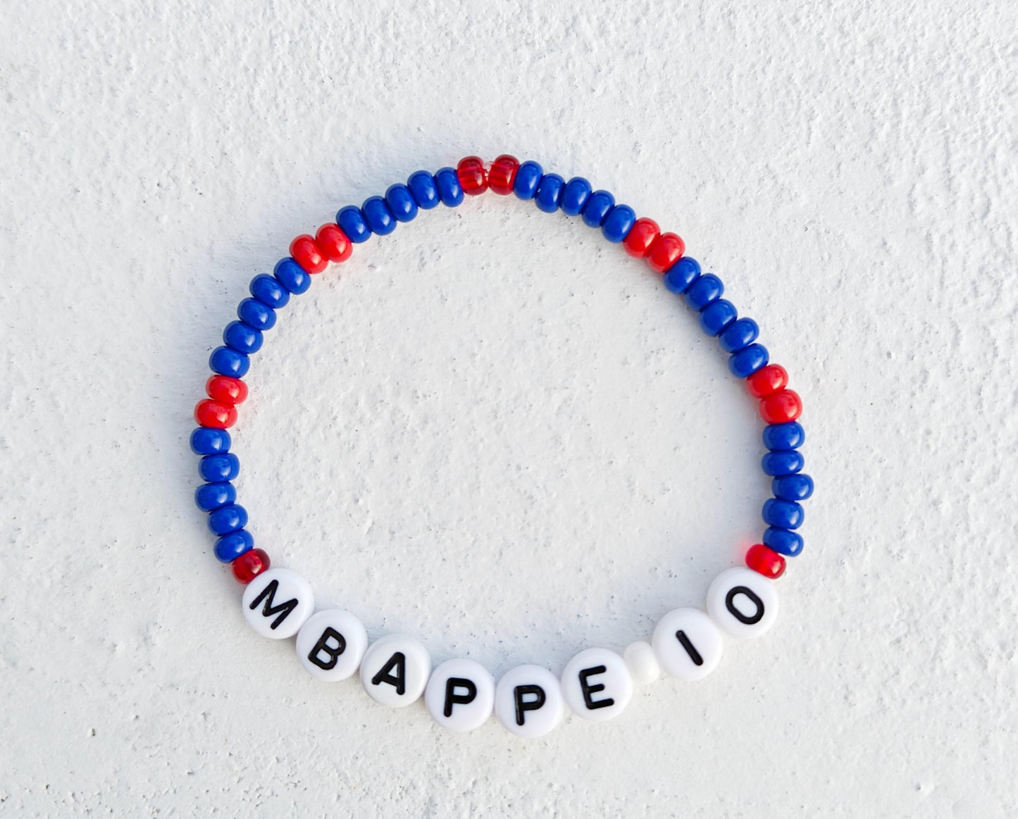 Mbappe France football team bead bracelet
