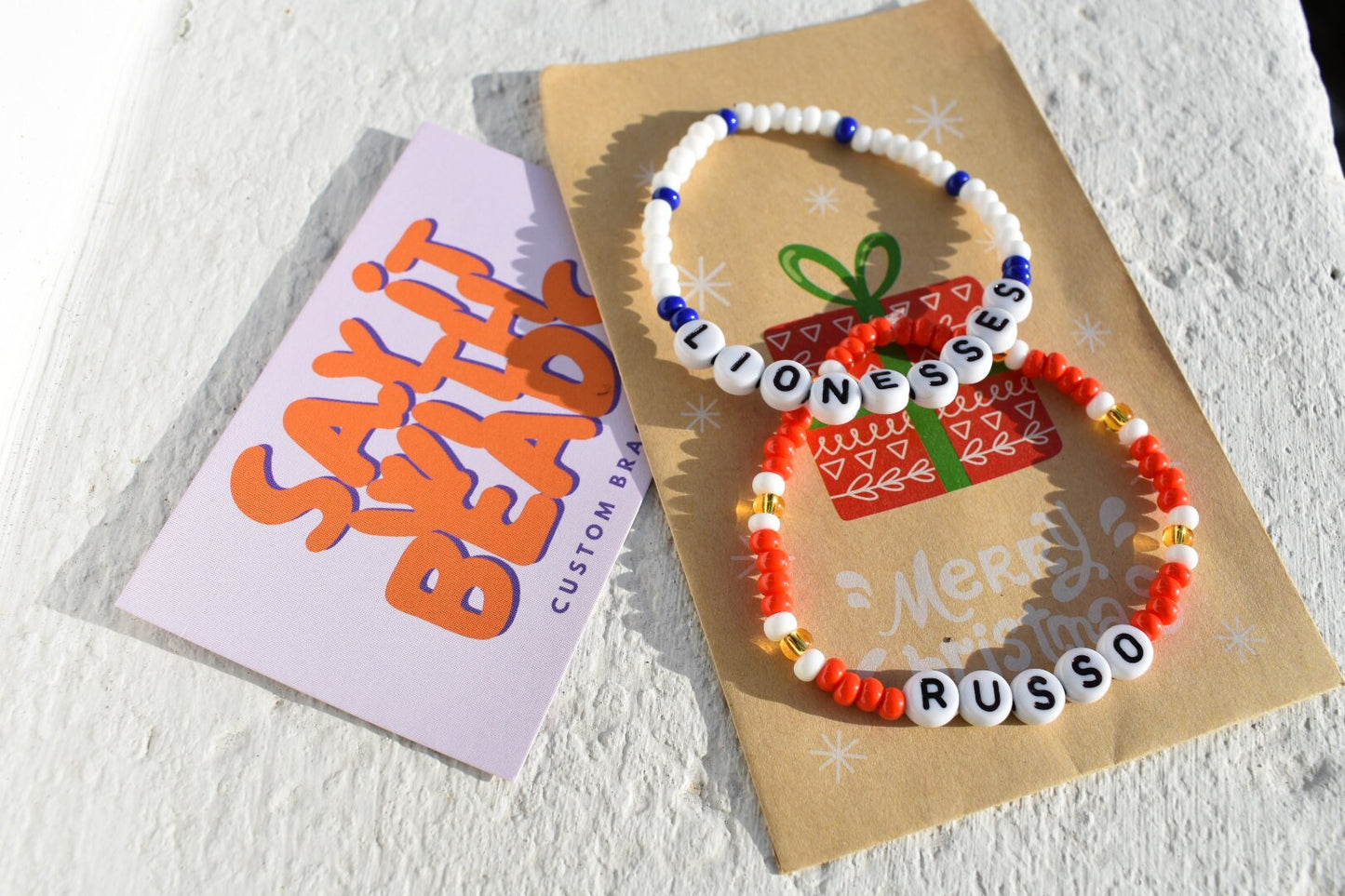 Arsenal player bead bracelet