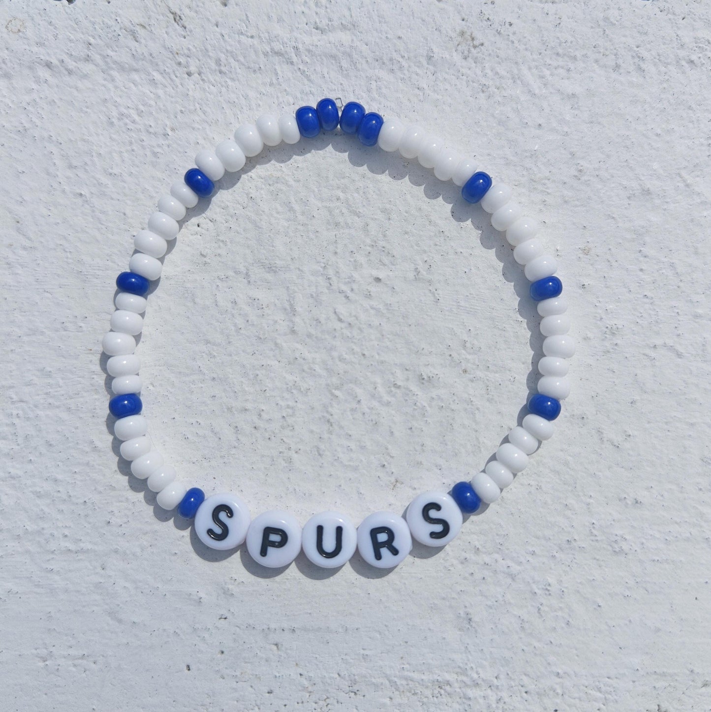 Tottenham Hotspur SPURS Seed Beed Football Fan Bead Bracelet