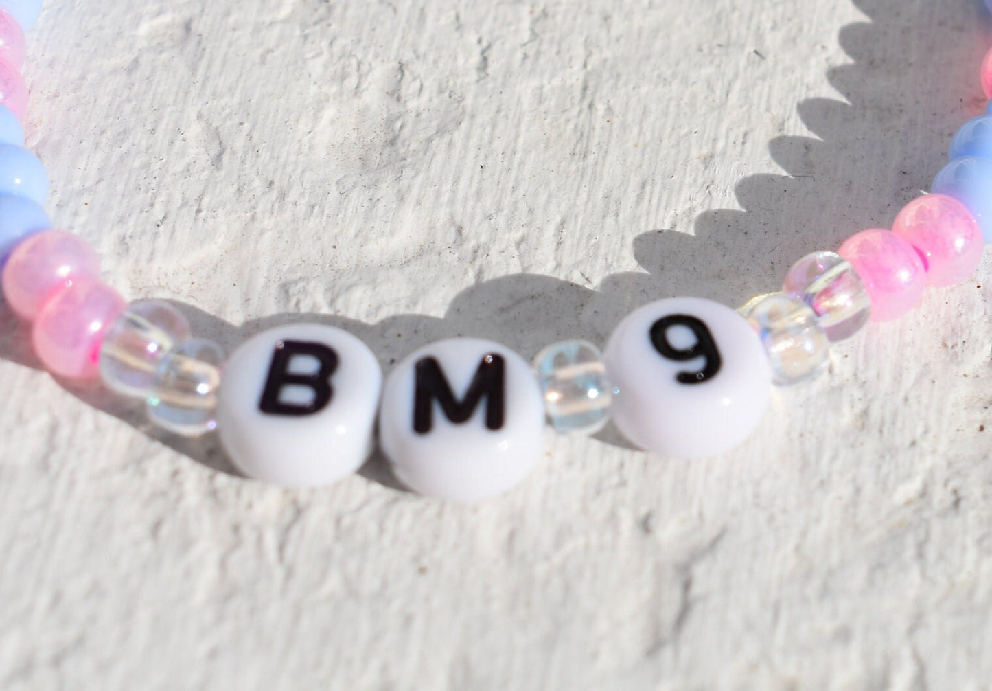 Arsenal football bead bracelet with player personalisation