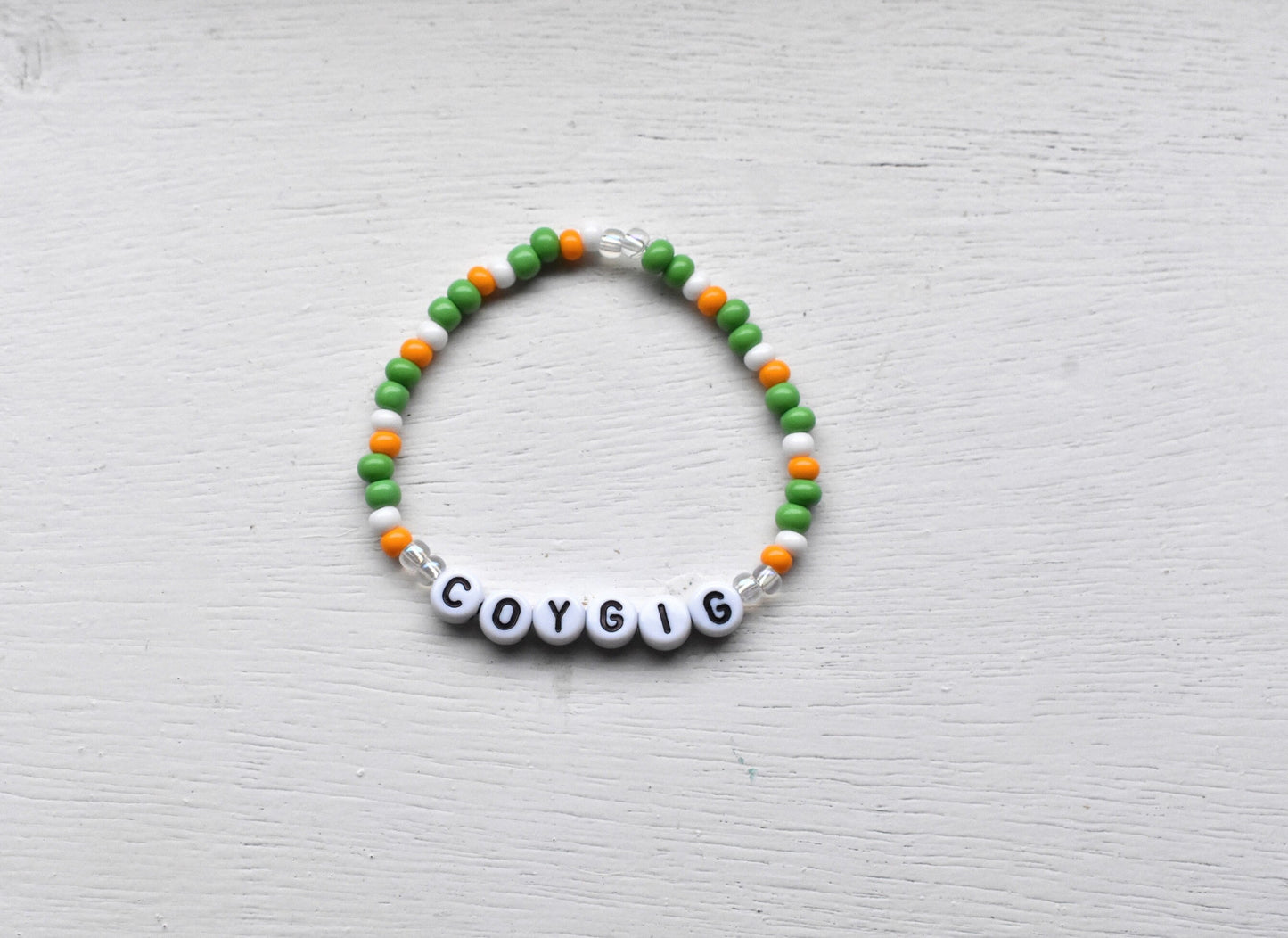 Ireland Colors Womens Soccer COYGIG Bead Bracelet