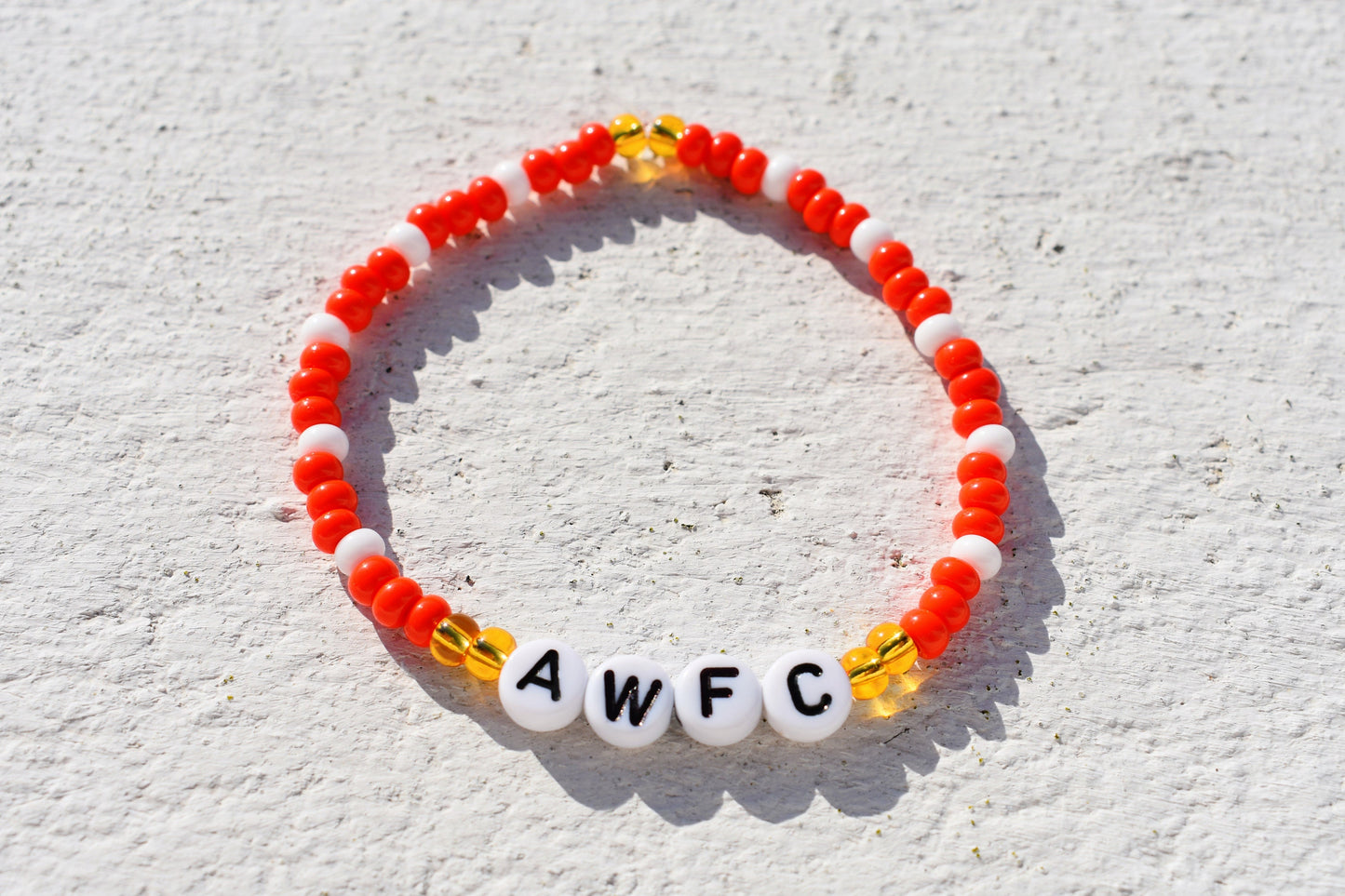 Arsenal Women Football Club bead bracelet (AWFC)