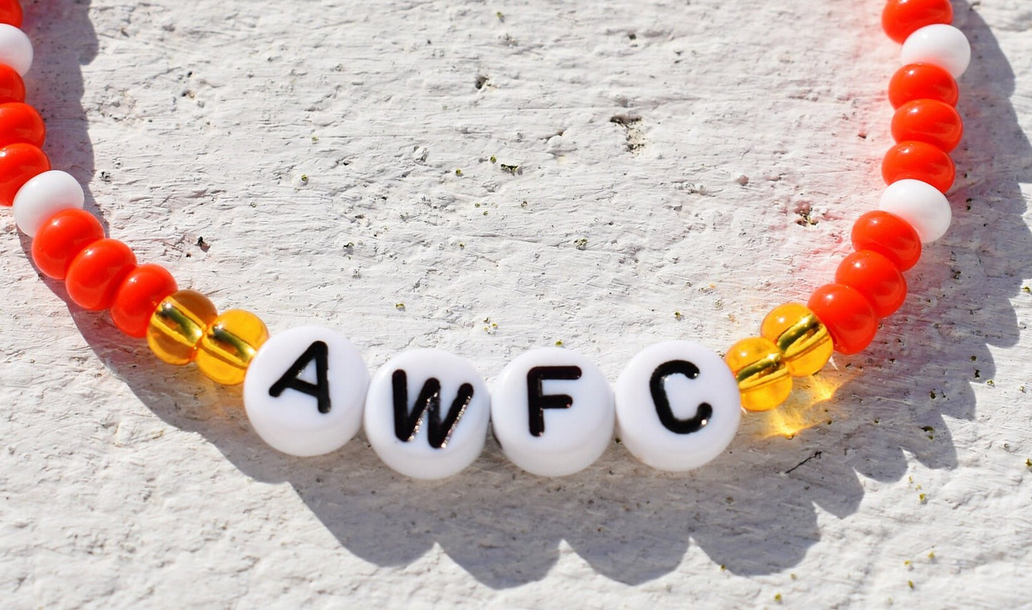 Arsenal Women Football Club bead bracelet (AWFC)
