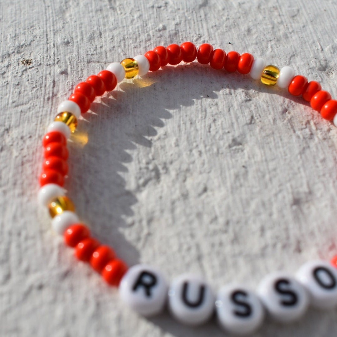 Arsenal player bead bracelet