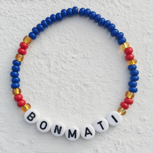 FC Barcelona Femení Personalized Bead Bracelet
