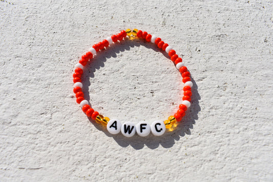 Arsenal Women Football Club bead bracelet (AWFC)