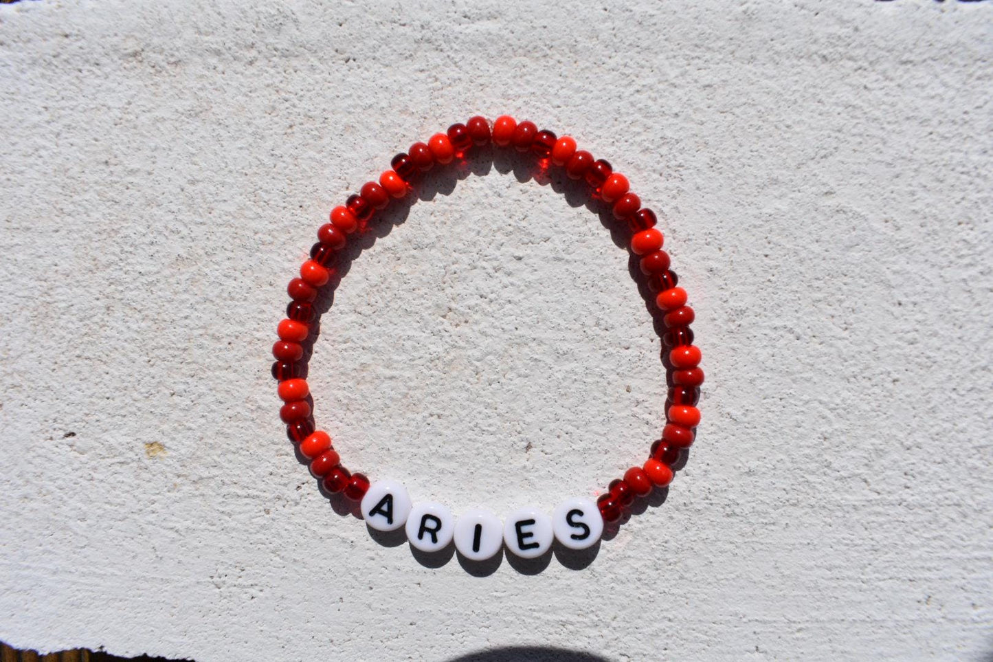 Personalized Star Sign Bead bracelet
