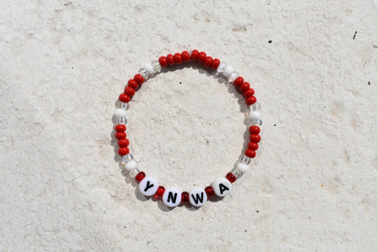 YNWA Liverpool seed bead bracelet