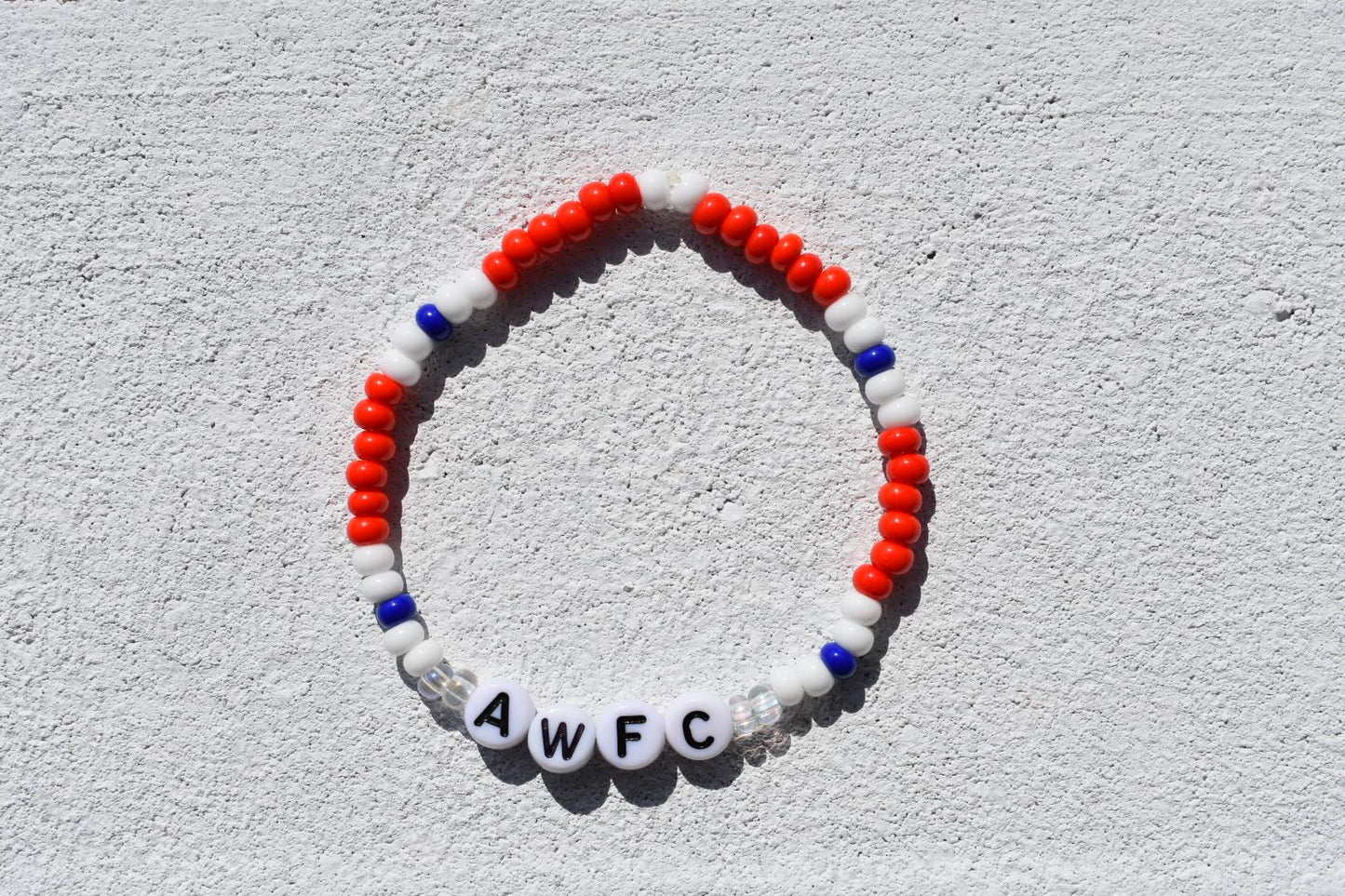 Arsenal Women Football Club bead bracelet (AWFC)