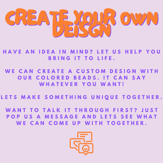 Create your own custom design of bead bracelet