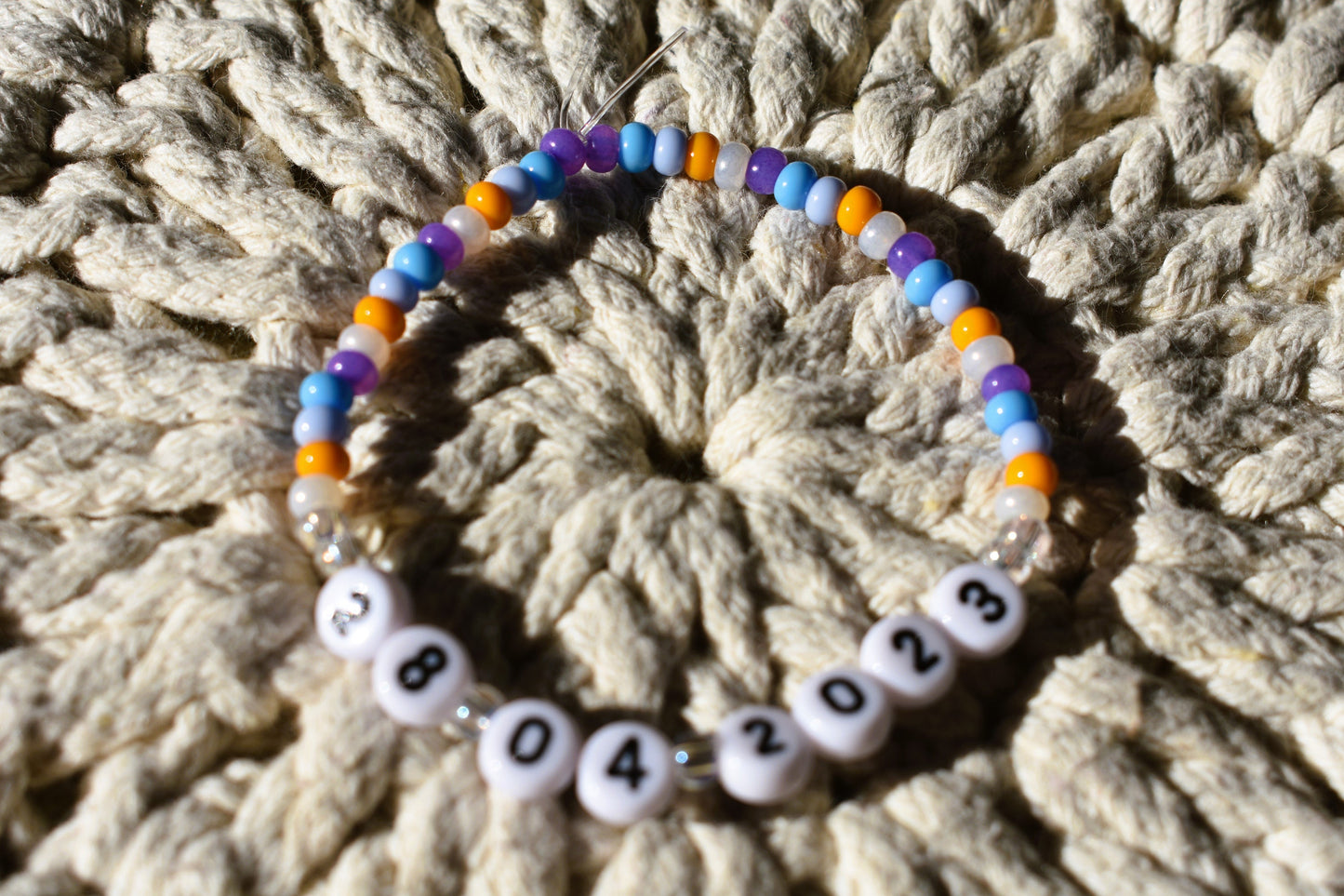 Custom Date Bead Bracelet