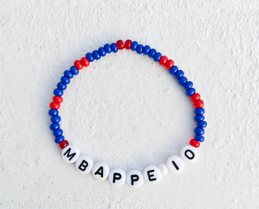 Mbappe France football team bead bracelet