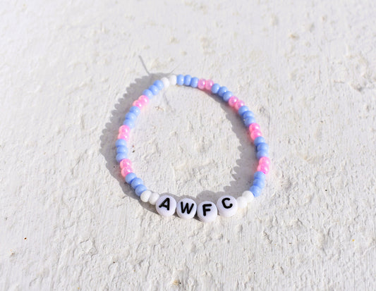 Arsenal Women Football Club Bead Bracelet (AWFC) in Away Kit Colors